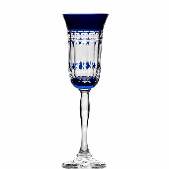 Taça Champagne Catarina Safira Cristal