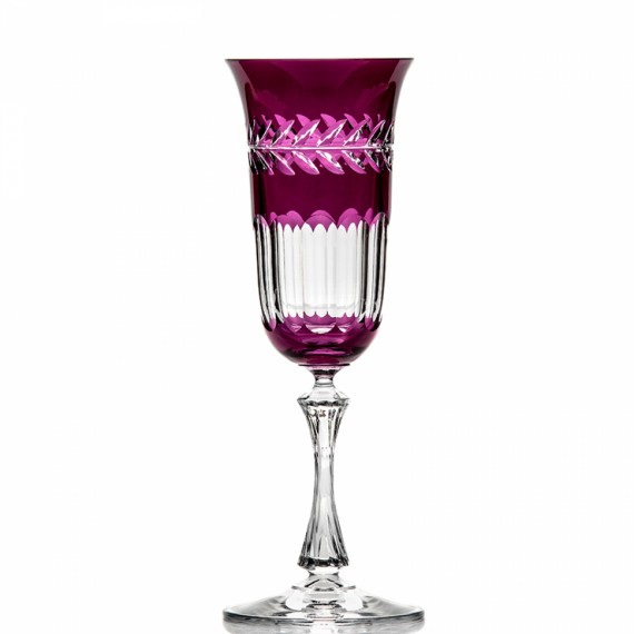 Taça Champagne Vitória Pink Cristal