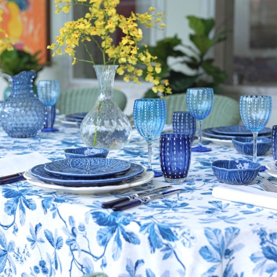 Toalha de Mesa Chestnut Azul 1,80x2,80 Dascoli