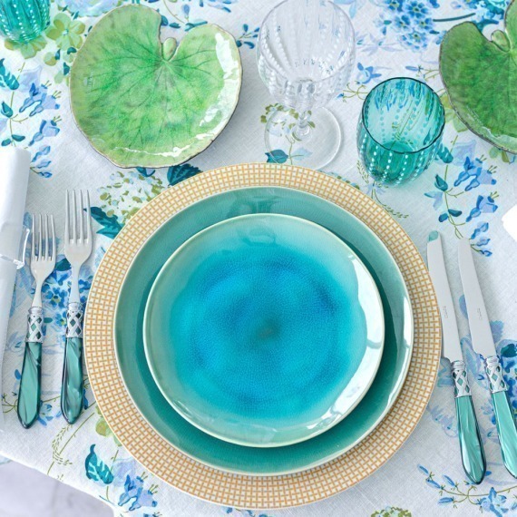 Toalha de Mesa Clarita Azul 2,25x3,60 Dascoli
