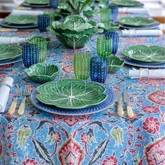 Toalha de Mesa Iznik Azul 2,25x3,60 Dascoli
