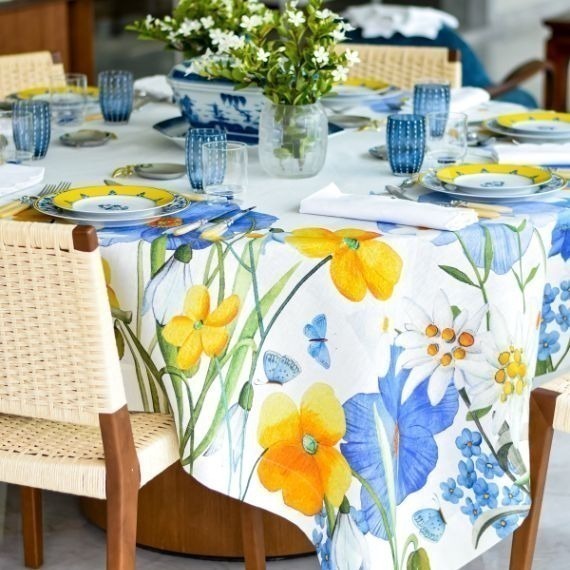Toalha de Mesa Alpiflora 1,80x2,70 Linho The Napking