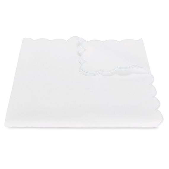 Toalha de Mesa Dakota Branco 1,80 x 3,80 Linho Matouk