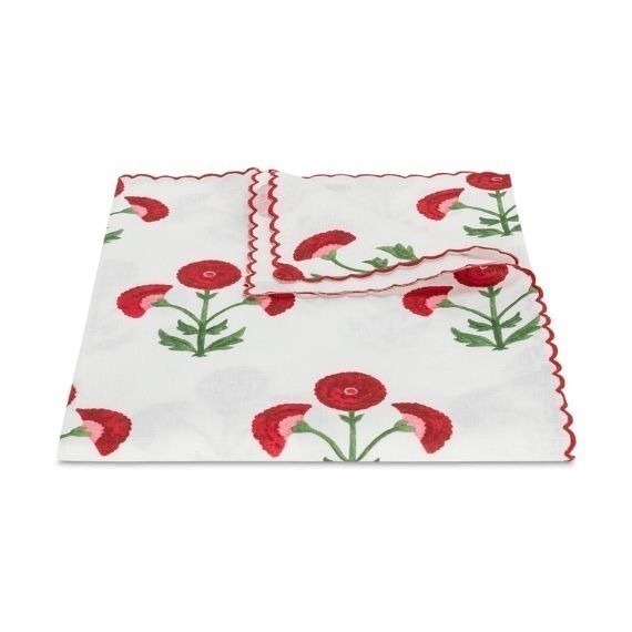 Toalha de Mesa Gisele Scarlet 1,80x3,30 Linho Matouk 