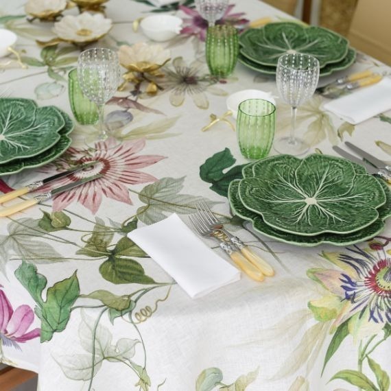 Toalha de Mesa Granadilla 1,70x3,10 Linho Tessitura Toscana