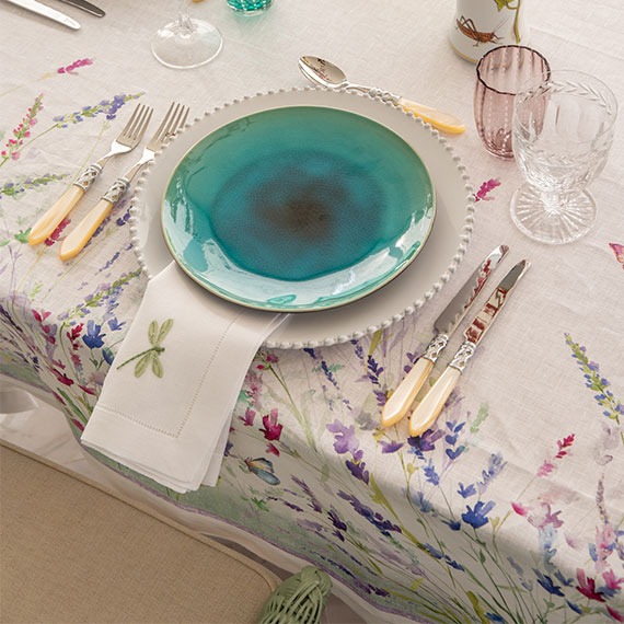 Toalha de Mesa Spigo 1,70x1,70 Linho Tessitura Toscana