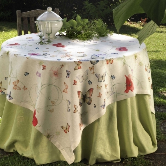 Toalha de Mesa Italiana 1,70x2,70m Papillon Linho