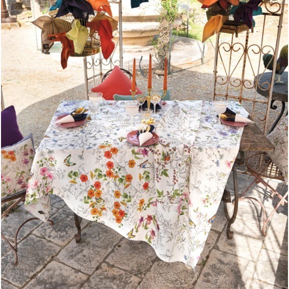 Toalha de Mesa Gravure 1,70x3,60 Linho Tessitura Toscana