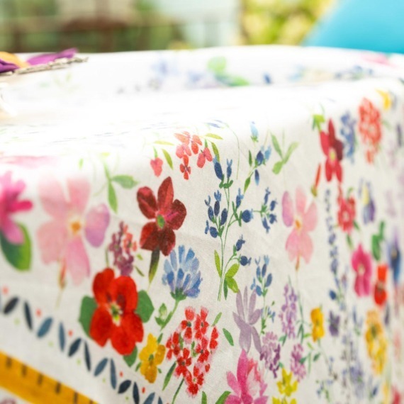 Toalha de Mesa Primula 1,70x3,60 Linho Tessitura Toscana