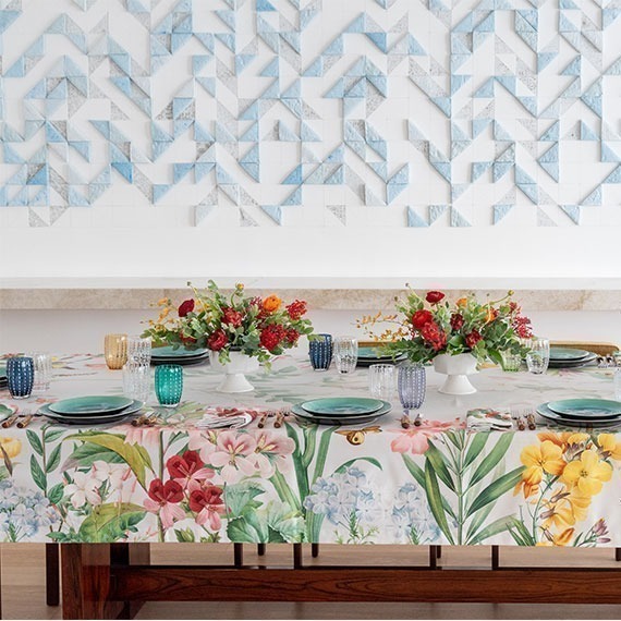 Toalha de Mesa Blooming 1,80x2,70 Algodão The Napking