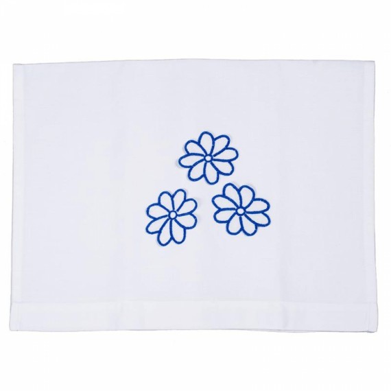 Toalha de Lavabo Flor Azul