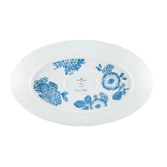 Travessa Oval Coralina Azul G Vista Alegre