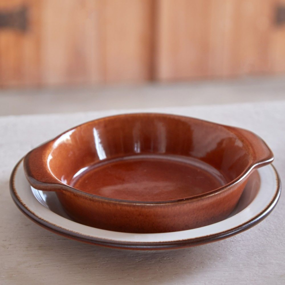 Travessa Poterie Costa Nova Marrom