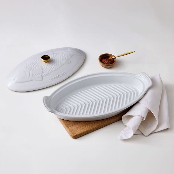 Travessa Para Peixe Heritage 34cm Le Creuset Branco