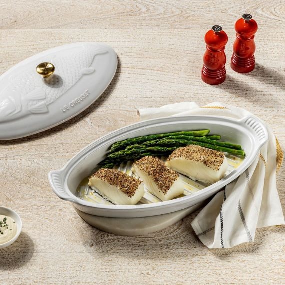 Travessa Para Peixe Heritage 34cm Le Creuset Branco