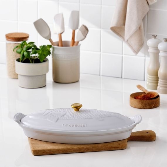 Travessa Para Peixe Heritage 34cm Le Creuset Branco