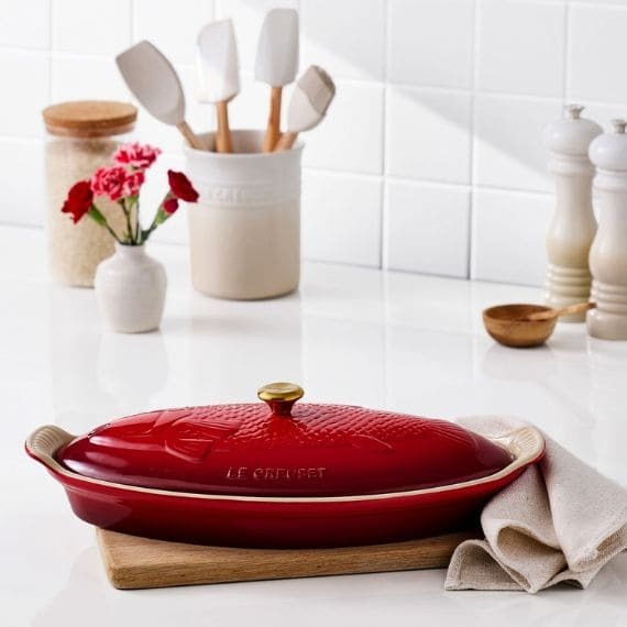 Travessa Para Peixe Heritage 34cm Le Creuset Vermelho