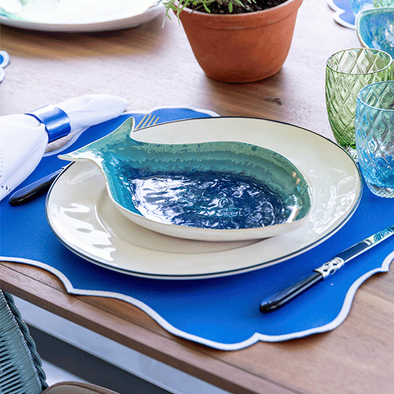 Travessa Peixe Dori Azul M Costa Nova Azul