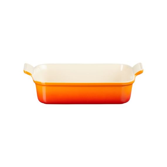 Travessa Retangular Heritage Laranja 32cm Le Creuset