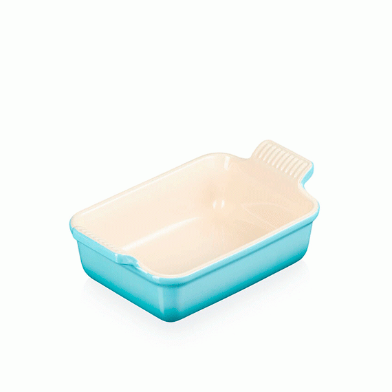 Travessa Retangular Heritage Azul Caribe 19cm Le Creuset