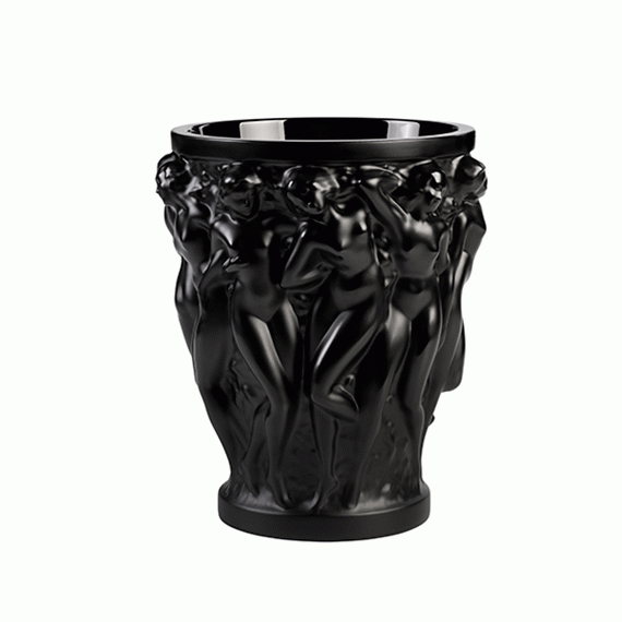 Vaso Bacchantes Preto Lalique P