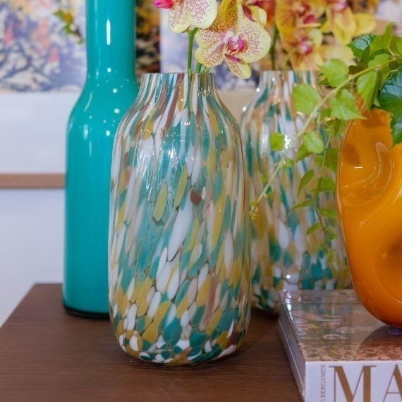 Vaso Confetti Cristal Evergreen