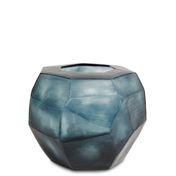 Vaso Cubistic Azul Oceano Guaxs 