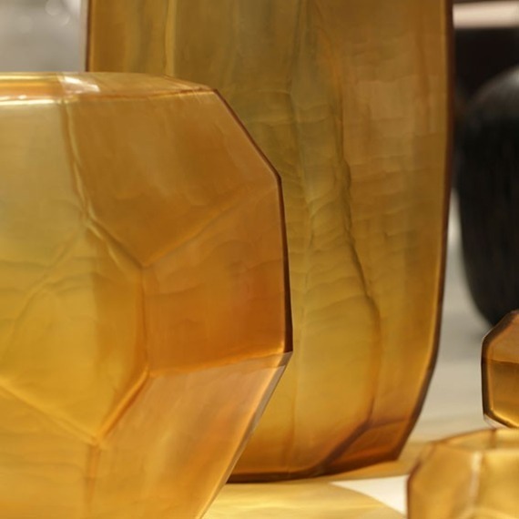 Vaso Guaxs Cubista Âmbar 