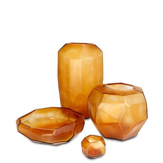 Vaso Guaxs Cubista Âmbar 