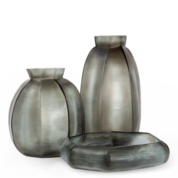 Vaso Guaxs Karakol G Verde Fumê