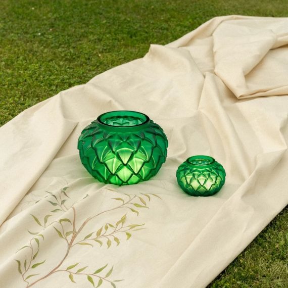 Vaso Lalique Languedoc Verde P