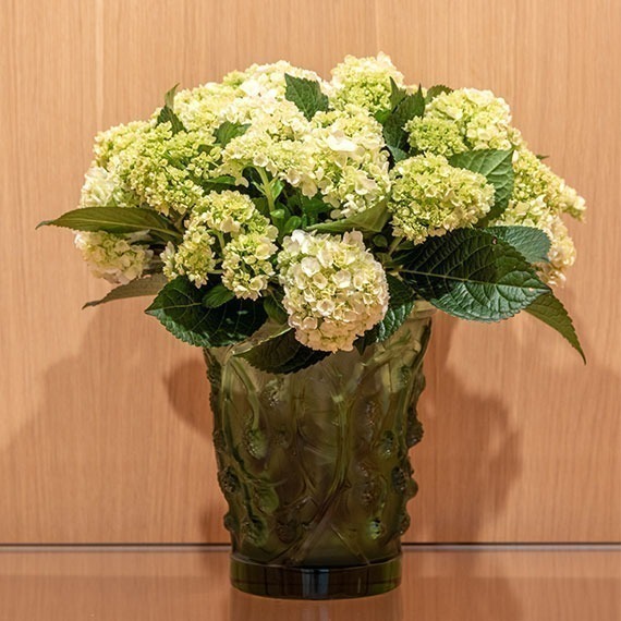 Vaso Lalique Mûres Verde 