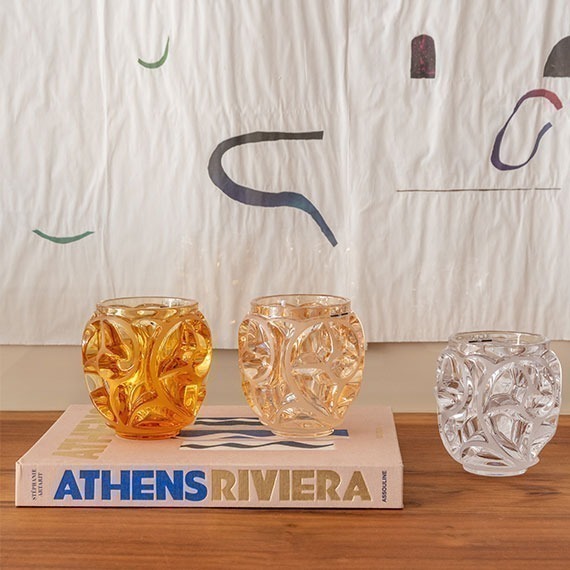 Vaso Lalique Tourbillons Âmbar P
