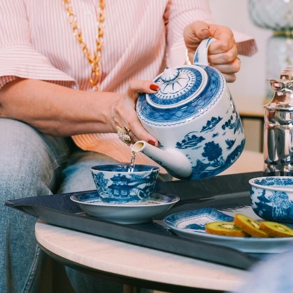 Xícara Chá Blue Canton Vista Alegre 