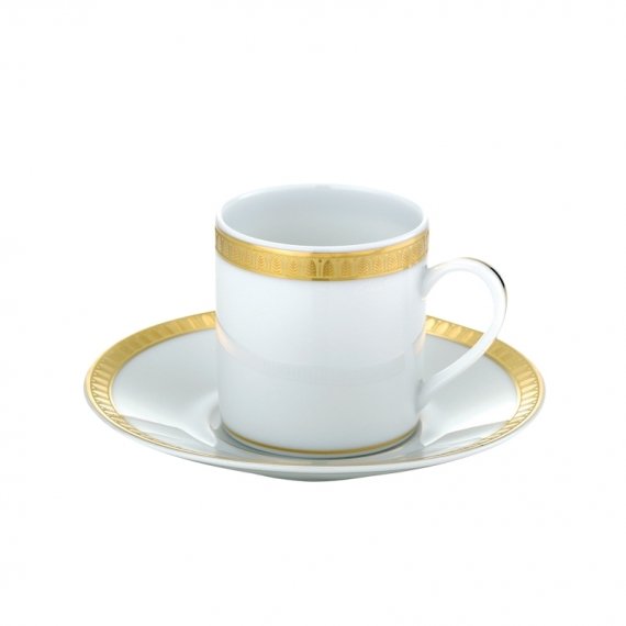 Xícara de Café Malmaison Christofle Ouro