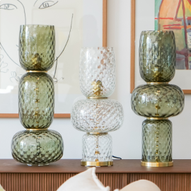 Abajur Francês Indochine Verde G