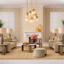 Almofada Quadrada Kauai Ambar 50cm x 50cm Eichholtz 