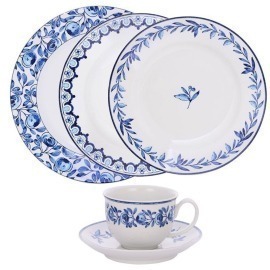 Aparelho de Jantar Amalfi Matisse Casa 24 Peças