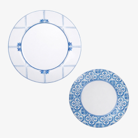 Aparelho de Jantar Azulejos Matisse Casa 12 Peças