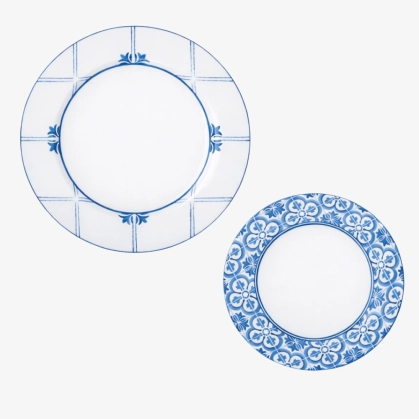 Aparelho de Jantar Azulejos Matisse Casa 12 Peças Produto Aparelho de Jantar Azulejos Matisse Casa 12 Peças