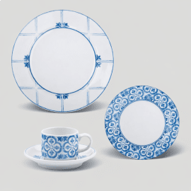 Aparelho de Jantar Azulejos Matisse Casa 18 Peças