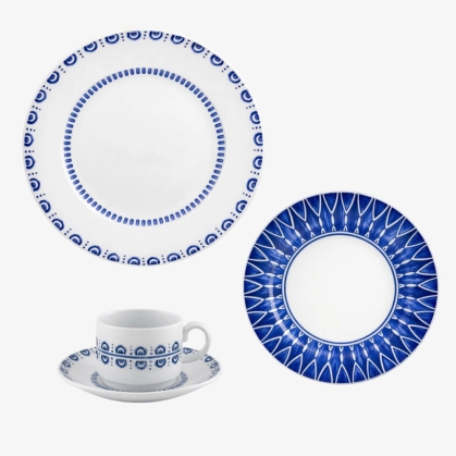 Aparelho de Jantar Azure Vista Alegre 18 Peças Produto Aparelho de Jantar Azure Vista Alegre 18 Peças