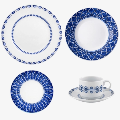 Aparelho de Jantar Azure Vista Alegre 24 Peças Produto Aparelho de Jantar Azure Vista Alegre 24 Peças