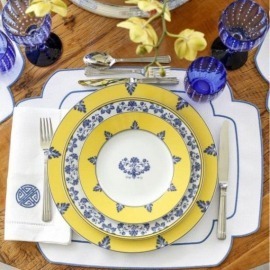 Aparelho de Jantar Chá e Café Castelo Branco Vista Alegre 30 Peças