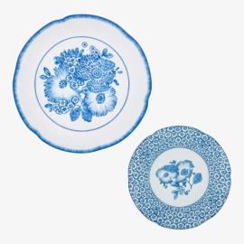 Aparelho de Jantar Coralina Azul Vista Alegre 12 Peças