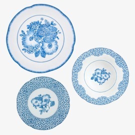 Aparelho de Jantar Coralina Azul Vista Alegre 18 Peças