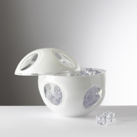 Balde de Gelo Sputnik Branco Acrílico Mario Luca Giusti