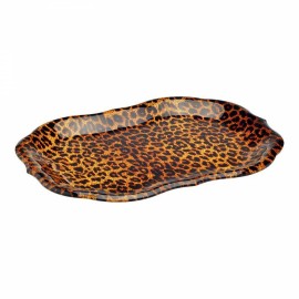 Bandeja Spisani Barroca Leopard G Acrílico