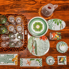 Bandeja Cascais Quadrada Amazônia P Vista Alegre