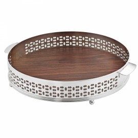 Bandeja Redonda Cross St. James Prata